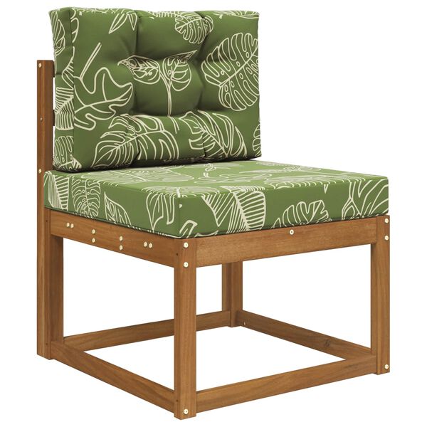 vidaXL Coussin de canap&eacute; d'ext&eacute;rieur 2 pcs Mod&egrave;le feuille Polyester