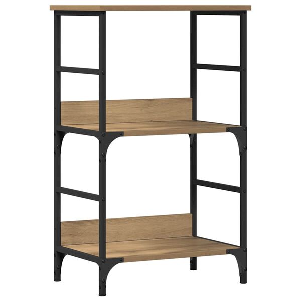 vidaXL Bibliothèque chêne artisanal 50x33x82 cm bois d'ingénierie