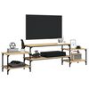 vidaXL Meuble TV chêne sonoma 197x35x52 cm bois d'ingénierie