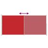 vidaXL Auvent lat&eacute;ral r&eacute;tractable de patio 220x500 cm Rouge