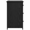 vidaXL Cabinet de chevet avec tiroir Ch&ecirc;ne noir 40 x 36 x 60 cm