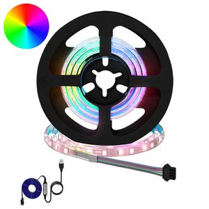 vidaXL Bande LED 2 pc Noir et Transparent Cuivre et plastique