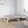 vidaXL Lit coulissant sans matelas blanc 2x(90x190) cm