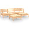 vidaXL Salon de jardin 5 pcs Bois de pin massif