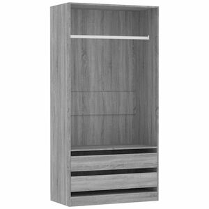 vidaXL Garde-robe Sonoma gris 100x50x200 cm Bois d'ing&eacute;nierie