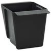 vidaXL Caisses &agrave; fleurs pour palettes Euro 24 pc Noir Polypropyl&egrave;ne