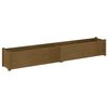 vidaXL Jardini&egrave;res 2 pcs Marron miel 200x31x31 cm Bois de pin massif