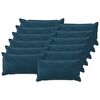 vidaXL Coussin avec oreiller HOUTEN 12 pc Bleu Fl&oslash;jl