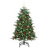 vidaXL Sapin de No&euml;l artificiel Vert 150 cm PVC, m&eacute;tal et plastique