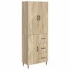 vidaXL Ensemble de Meubles 2 pcs Ch&ecirc;ne Sonoma 66 x 34,5 x 89,5 cm