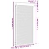 vidaXL Volet roulant aluminium 110x220 cm blanc
