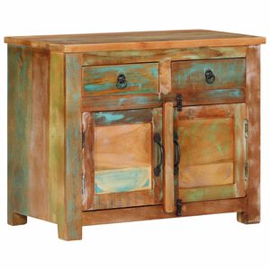 vidaXL Buffet 68x35x55 cm bois massif de r&eacute;cup&eacute;ration