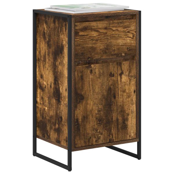 vidaXL Buffet Ch&ecirc;ne Fum&eacute; 81 x 36 x 150.5 cm Bois d'ing&eacute;nierie