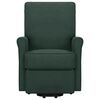 vidaXL Fauteuil de massage Vert foncé Tissu