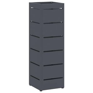 vidaXL Stand de Parapluie de Pluie Anthracite 15,5 x 15,5 x 49 cm