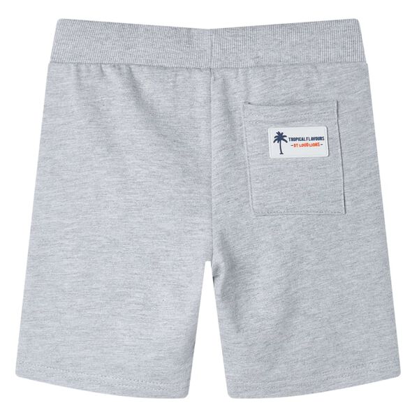 Short pour enfants avec cordon de serrage gris 140