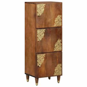 vidaXL Haut Armoire Marron 40 x 33 x 110 cm Bois de mangue massif