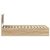 vidaXL Cadre de lit Ch&ecirc;ne Sonoma 75 x 190 cm Bois d'ing&eacute;nierie