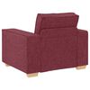 vidaXL Canap&eacute; 3 pcs Bordeaux 220 x 80 x 84 cm Tissu en lin m&eacute;lang&eacute;