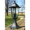 vidaXL Lampe de jardin Vert fonc&eacute;/Noir Aluminium