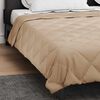 vidaXL Duvet d'&eacute;t&eacute; simple Taupe 240 x 200 cm Microfibre