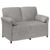vidaXL Sofa 2 places Gris clair 138 x 83 x 95 cm Velours