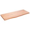 vidaXL &Eacute;tag&egrave;re murale marron clair bois ch&ecirc;ne massif trait&eacute;
