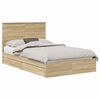 vidaXL Lit de Rangement Ch&ecirc;ne Sonoma 120 x 190 cm Bois d'ing&eacute;nierie