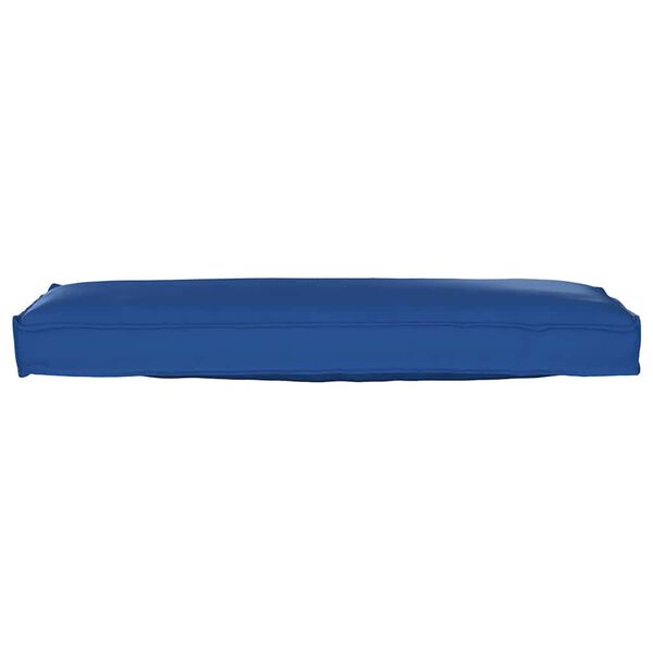 vidaXL Coussin pour banc de palette Bleu royal 120 x 40 x 8 cm