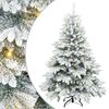 vidaXL Sapin de Noël artificiel avec 150 LED Blanc 150 cm PE et PVC