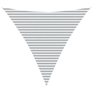 vidaXL Voile d'ombre Gris clair et blanc 4,5 x 4,5 x 4,5 m