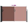 vidaXL Auvent lat&eacute;ral r&eacute;tractable marron 117x300 cm