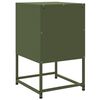 vidaXL Table de chevet vert olive 36x39x60,5 cm acier