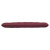 vidaXL Coussin de Dos Bordeaux 160 x 19 x 50 cm tissu