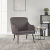 vidaXL Fauteuil Gris 63x76x80 cm Similicuir