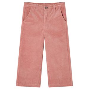 vidaXL Pantalons pour enfants velours c&ocirc;tel&eacute; rose ancien 104