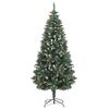 vidaXL Arbre de No&euml;l artificiel pr&eacute;-&eacute;clair&eacute;/boules pommes de pin 180cm