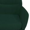 vidaXL Chaise de relaxation Vert fonc&eacute; Velours