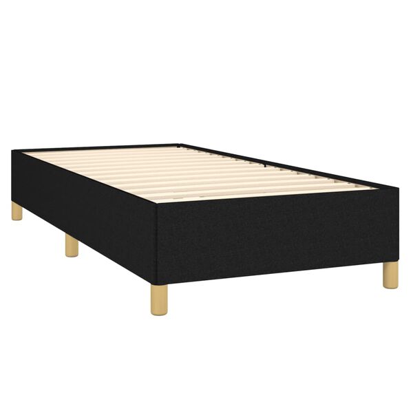 vidaXL Cadre de lit sans matelas noir 80x200 cm tissu