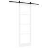 vidaXL Porte coulissante ORKDAL Blanc et Noir 78 x 232 cm