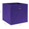 vidaXL Boîtes de rangement 10 pcs Tissu intissé 28x28x28 cm Violet