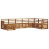 vidaXL Ensemble de canap&eacute;s d'ext&eacute;rieur 8 pc Naturel