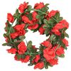 vidaXL Guirlandes de fleurs 6 pcs rouge 240 cm