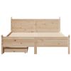 vidaXL Cadre de lit sans matelas 140x190 cm bois de pin massif
