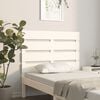 vidaXL T&ecirc;te de lit Blanc 75x3x80 cm Bois massif de pin
