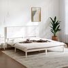 vidaXL Cadre de lit sans matelas blanc 150x200 cm bois massif