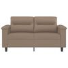 vidaXL Canap&eacute; &agrave; 2 places Cappuccino 120 cm Similicuir