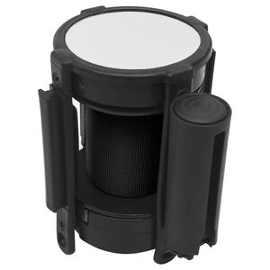 vidaXL Barri&egrave;re &agrave; bande r&eacute;tractable 200 cm Noir