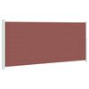 vidaXL Auvent lat&eacute;ral r&eacute;tractable de patio 220x500 cm Marron
