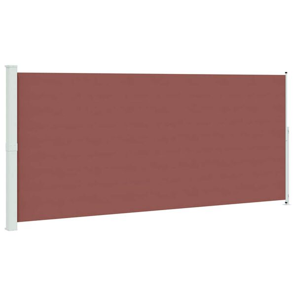 vidaXL Auvent lat&eacute;ral r&eacute;tractable de patio 220x500 cm Marron